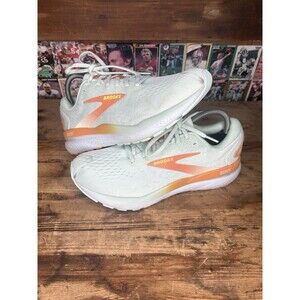 Brooks Ghost 16 Womens Size 9.5 Blue Orange White Athletic Running Shoes Sneaker